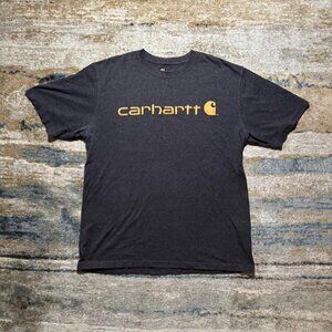 Carhartt Men's Grey and Black T-shirt